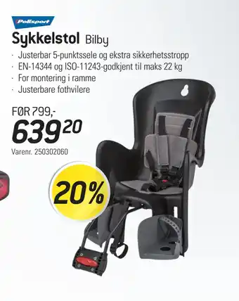 Thansen Sykkelstol tilbud