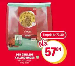 Coop Extra DSH GRILLEDE KYLLINGVINGER tilbud