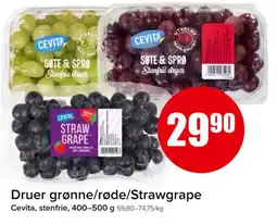 Spar Druer grønne/røde/Strawgrape tilbud