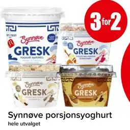 Spar Synnøve porsjonsyoghurt tilbud