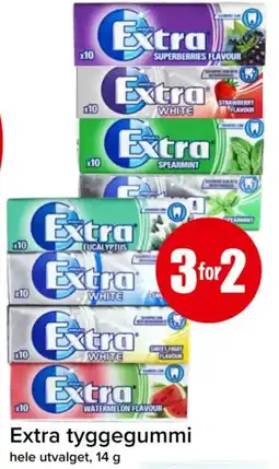 Spar Extra tyggegummi tilbud