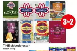 Spar TINE skivede oster tilbud