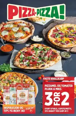 Meny PIZZAMEL OG TOMATER tilbud