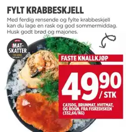 Meny FYLT KRABBESKJELL tilbud