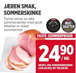Meny JÆREN SMAK, SOMMERSKINKE tilbud