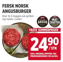 Meny FERSK NORSK ANGUSBURGER tilbud