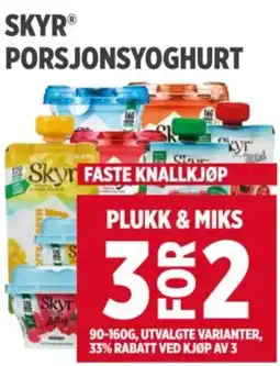 Meny SKYR PORSJONSYOGHURT tilbud