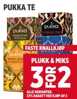 Meny PUKKA TE tilbud