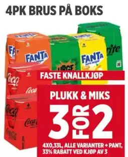 Meny 4PK BRUS PÅ BOKS tilbud