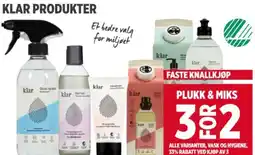 Meny KLAR PRODUKTER tilbud