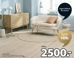 JYSK GISTRUP SOFA tilbud