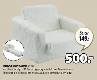 JYSK MONSTRUP BARNESTOL tilbud