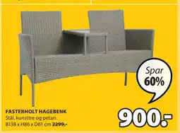 JYSK FASTERHOLT HAGEBENK tilbud