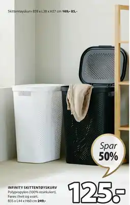 JYSK INFINITY SKITTENTØYSKURV tilbud