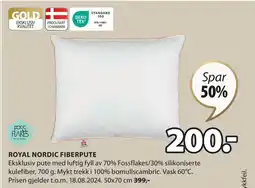 JYSK ROYAL NORDIC FIBERPUTE tilbud