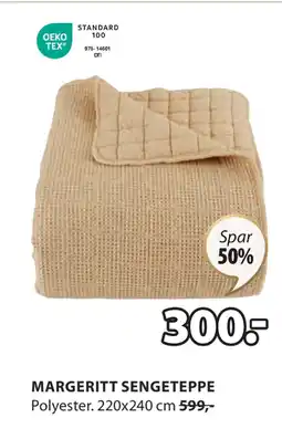 JYSK MARGERITT SENGETEPPE tilbud