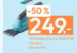Gigaboks Gressaks Accucut Elektrisk tilbud