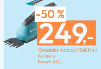 Gigaboks Gressaks Accucut Elektrisk tilbud