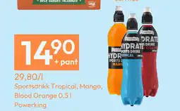 Gigaboks Sportsdrikk Tropical, Mango, Blood Orange 0,5 l Powerking tilbud