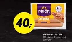 Bunnpris PRIOR GRILLPØLSER tilbud