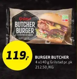 Bunnpris BURGER BUTCHER tilbud