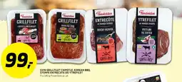 SVIN GRILLFILET CHIPOTLE, KOREAN BBQ. STORFE ENTRECOTE OG YTREFILET