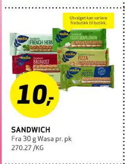 Bunnpris SANDWICH tilbud
