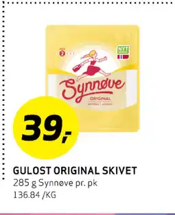 Bunnpris GULOST ORIGINAL SKIVET tilbud