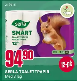 Europris SERLA TOALETTPAPIR tilbud