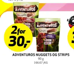 Bunnpris ADVENTUROS NUGGETS OG STRIPS tilbud