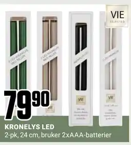 Europris KRONELYS LED tilbud