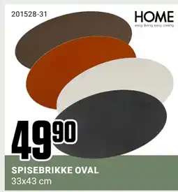 Europris SPISEBRIKKE OVAL tilbud