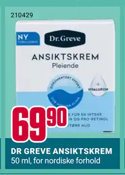 Europris DR GREVE ANSIKTSKREM tilbud