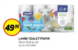 Bunnpris LAMBI TOALETT PAPIR tilbud