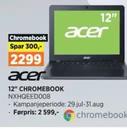 POWER 12" CHROMEBOOK NXHQEED008 tilbud