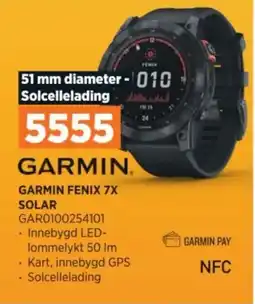 POWER GARMIN FENIX 7X SOLAR tilbud