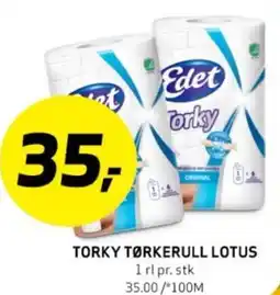Bunnpris TORKY TØRKERULL LOTUS tilbud