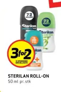 Bunnpris STERILAN ROLL-ON 50 ml pr. stk tilbud