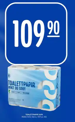 Rema 1000 TOALETTPAPIR 24PK tilbud