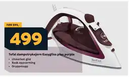 Megaflis Tefal dampstrykejern Easygliss plus purple tilbud