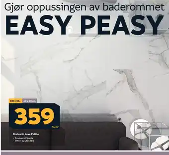 Megaflis Statuario Luxe Pulido tilbud