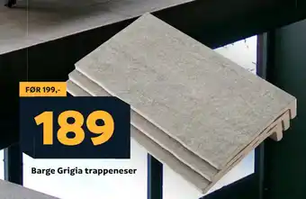 Megaflis Barge Grigia trappeneser tilbud