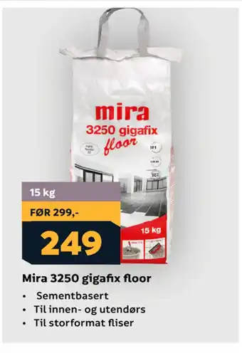 Megaflis Mira 3250 gigafix floor tilbud