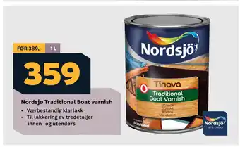 Megaflis Nordsjø Traditional Boat varnish tilbud
