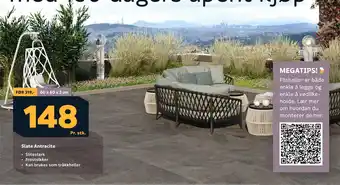 Megaflis Slate Antracite tilbud