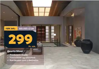 Megaflis Quartz Silver tilbud