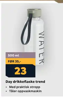 Megaflis Day drikkeflaske trend tilbud