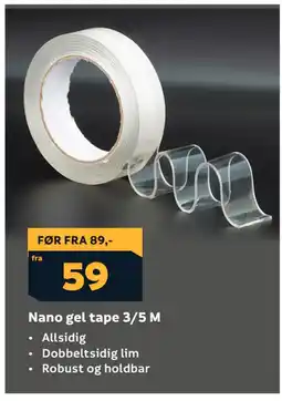 Megaflis Nano gel tape 3/5 M tilbud