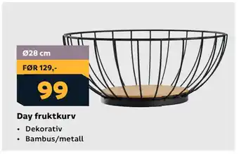 Megaflis Day fruktkurv tilbud