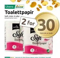 Joker Toalettpapir tilbud